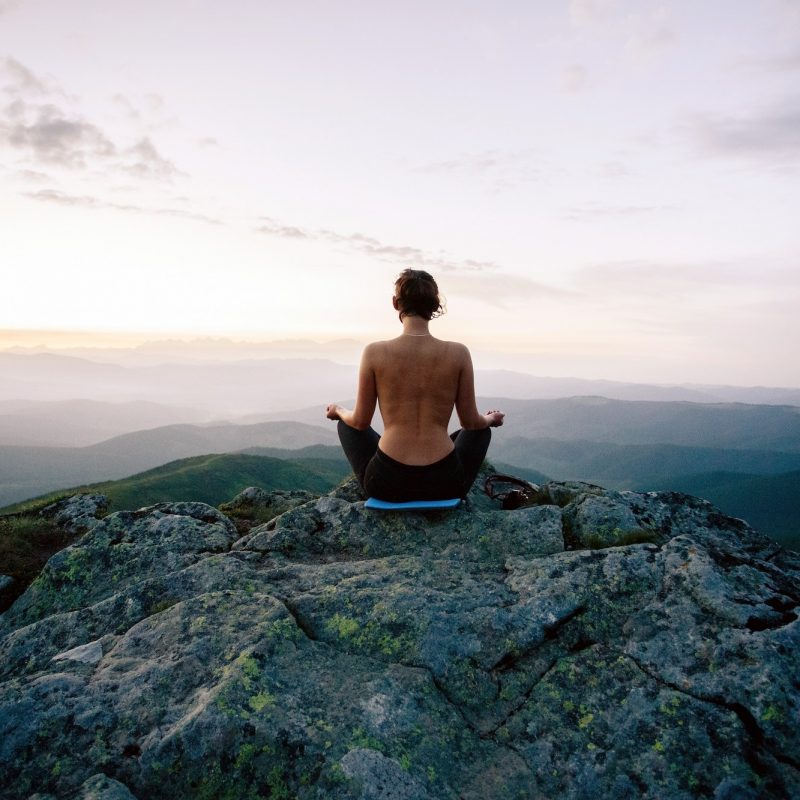 the meditation on cliff